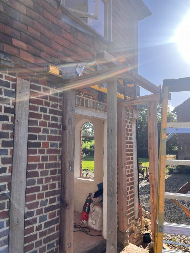 Solid Oak Porch & Solid Oak Windows & Surrounds - Pebbles Cross, Egerton
