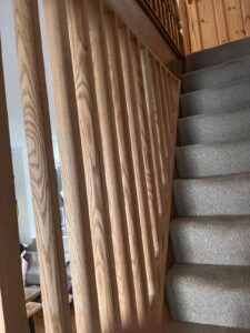 Solid Oak Slatted Ballastrade Fitted - Rochester, Kent