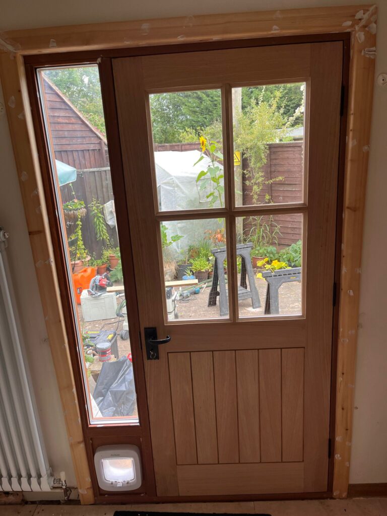 Window Replaced With Door, Frame & Oak Door to Grade 2 Listed Property - Headcorn, Kent