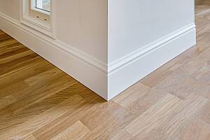 Architrave and skirting board installation