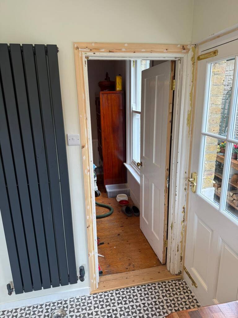 New Threshold, Architraves & Hardwood Shelves - Canterbury, Kent